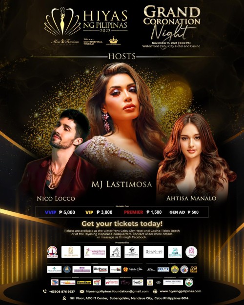 Ka-Hiyas, it's time to meet your hosts for the grand coronation night of Hiyas ng Pilipinas 2023.